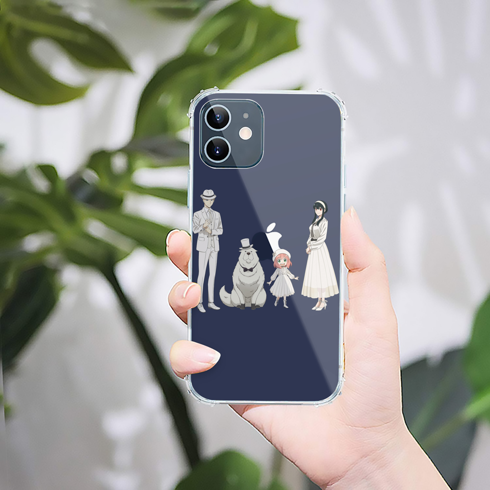 （画像用） SPY×FAMILY间谍家家酒 【iPhone 12シリーズ対応】透明スマホケース（クリアソフトケース）